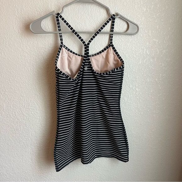 Lululemon Power Y Tank Parallel Stripe Black White Luon - Picture 5 of 7